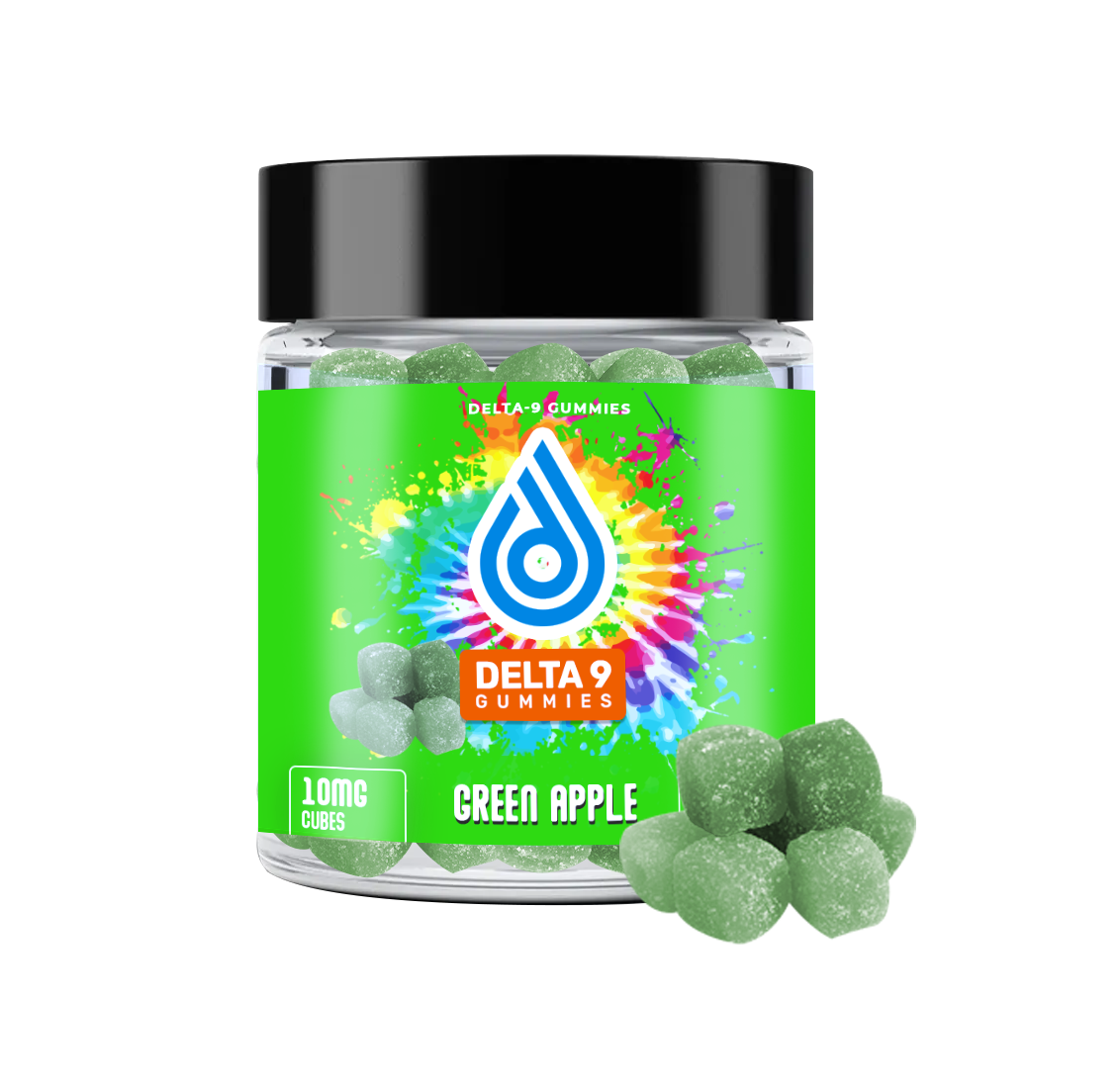 Delta 9 Green Apple 300mg - 10mg Each